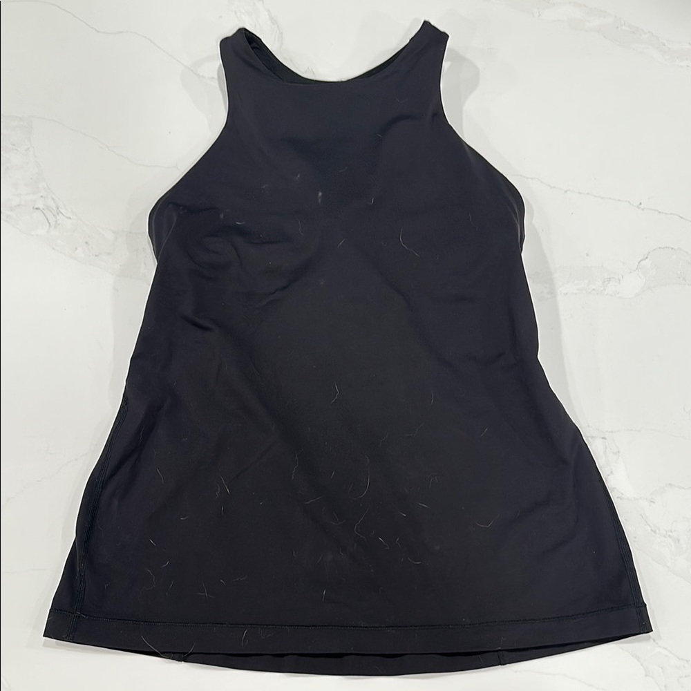 Lululemon Wonens Black Sleeveless Tank Top Size 8